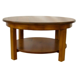 JW 190-9 Round Coffee Table with shelf