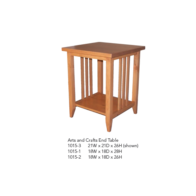 1015-1 Arts and Crafts End Table