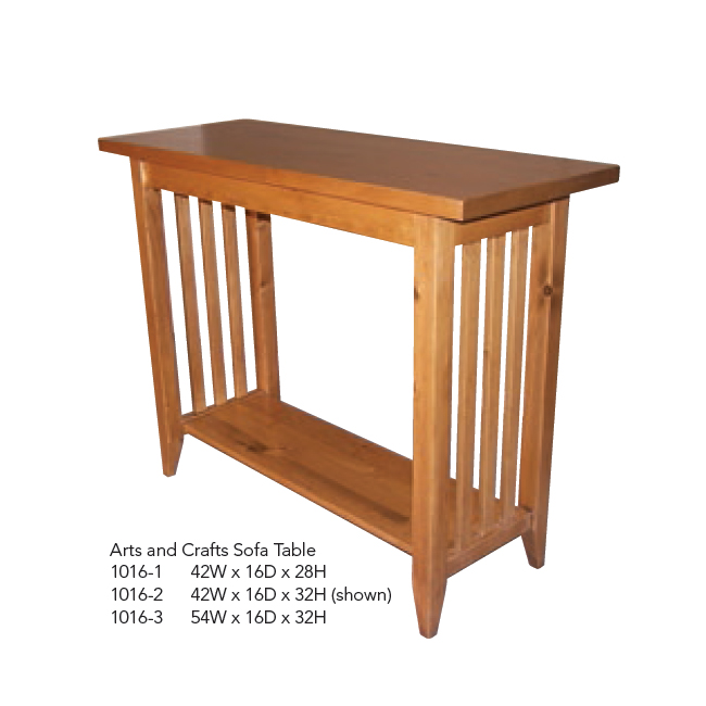1016-1 Arts and Crafts Sofa Table