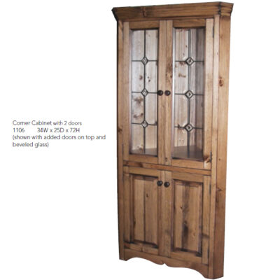 1106 Corner Cabinet with 2 Doors