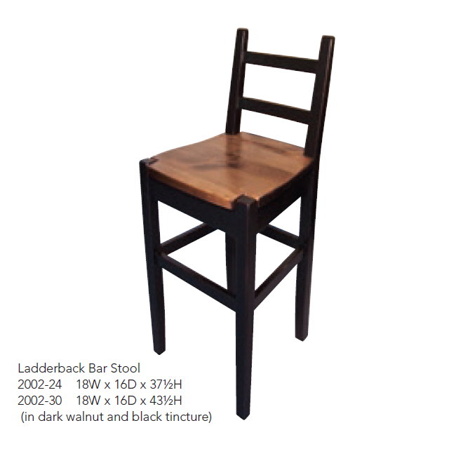 2002-24 Ladderback Bar Stool