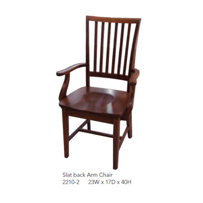 2210-2 Slat Back Arm Chair