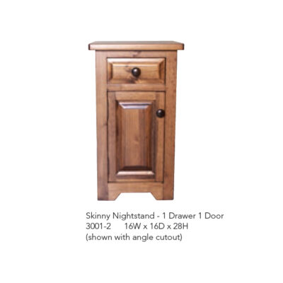 3001-2 Nightstand with 1 Drawer and 1 Door