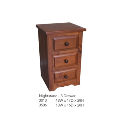 3010 Nightstand with 3 Drawers