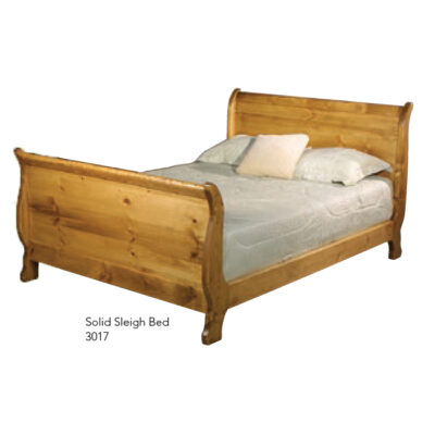 3017 Solid Sleigh Bed
