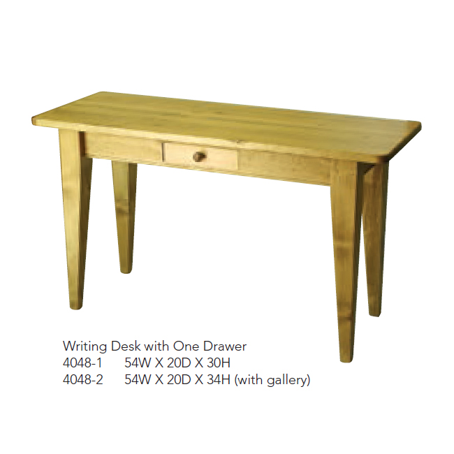 4048-1 Writing Desk with One Drawer